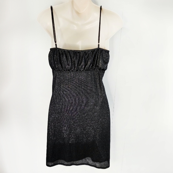 Plus Size Dark Grey Sparkle Party Dress - Picture 3 of 8